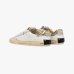 Женские кеды Crime London Distressed кожа белые комбинированные с розовыми вставками 29070PP8.10