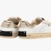 Женские кеды Crime London Distressed кожа белые комбинированные с розовыми вставками 29070PP8.10