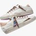 Женские кеды Crime London SK8 Deluxe кожа белые комбинированные и дополнительной шнуровкой 29101PP8.10