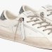 Женские кеды Crime London SK8 Deluxe Always Shining кожа белые с блестками и дополнительной шнуровкой 29111PP8.10