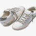 Женские кеды Crime London SK8 Deluxe Always Shining кожа белые с блестками и дополнительной шнуровкой 29111PP8.10