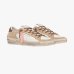 Жіночі кеди Crime London SK8 Deluxe Wedge Champagne Dust шкіра білі з бежевими вставками та додатковою шнурівкою 29154PP8.15