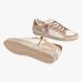 Жіночі кеди Crime London SK8 Deluxe Wedge Champagne Dust шкіра білі з бежевими вставками та додатковою шнурівкою 29154PP8.15