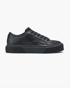 Жіночі кеди Marc Jacobs The Leather Sneaker чорний шкіра 2R4FSN001F17 001