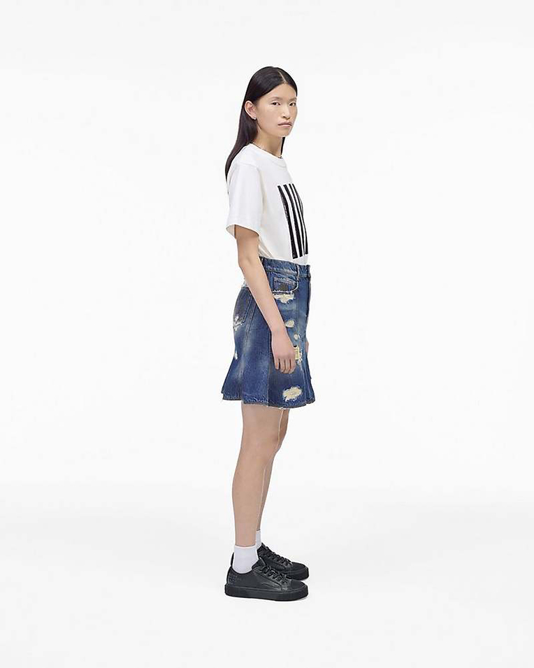 Женские кеды Marc Jacobs The Leather Sneaker кожа черный 2R4FSN001F17 001