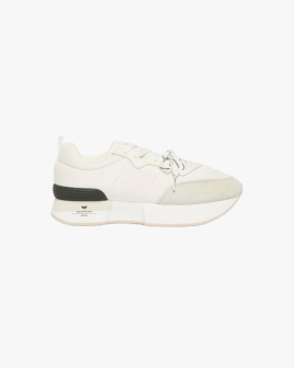 Женские кроссовки Max Mara Weekend Zambra текстиль молочный 5766015406004 002