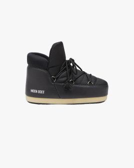 Женские ботинки снегоходы Moon Boot Evx Black Nylon Pumps укороченные черный 80D1470020