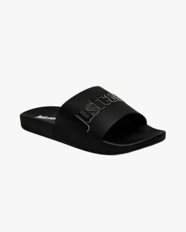 Женские шлепанцы Just Cavalli Fondo Pool черные 80RA3SZ1ZSE50