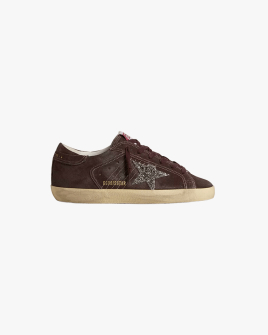 Женские кеды Golden Goose Super-Star кожа коричневый GWF00101F00755960574