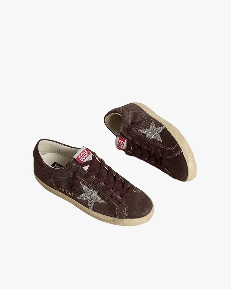 Жіночі кеди Golden Goose Super-Star шкіра коричневий GWF00101F00755960574