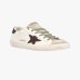 Женские кеды Golden Goose Super-Star кожа коричневый с блестками GWF00101F00812212386