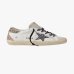 Женские кеды Golden Goose Super-Star Classic кожа белые с золотыми блестками GWF00102F00535882532