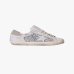 Жіночі кеди Golden Goose Super-Star шкіра білі з блискітками GWF00103F00890110931 Жіночі кеди Golden Goose Super-Star шкіра білі з блискітками GWF00103F00890110931
