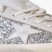 Женские кеды Golden Goose Super-Star кожа белые с блестками GWF00103F00890110931