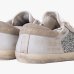 Женские кеды Golden Goose Super-Star кожа белые с блестками GWF00103F00890110931