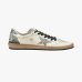Женские кеды Golden Goose Ball Star кожа белый с серебряными блестками GWF00117F00747212274