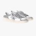 Жіночі кеди Golden Goose Stardan шкіра білий зі срібними блискітками GWF00128F00218580185