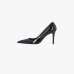 Женские туфли на шпильке Pinko Juliette 09 с логотипом кожа лакированные черный SD0125E002 Z99