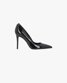 Туфлі жіночі на шпильці Pinko Juliette 09 з логотипом шкіра лаковані чорний SD0125E002 Z99