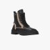 Женские ботинки утепленные на каблуке Pinko Mia 18 на шнурке черный SD0405P093299