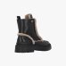 Женские ботинки утепленные на каблуке Pinko Mia 18 на шнурке черный SD0405P093299