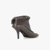 Жіночі ботильйони Pinko Lucy 25 шкіра з металевою вставкою утеплені коричневий SD0421P093L72