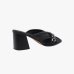Женские мюли Pinko Lara 01 серебряная фурнитура кожа черный SD0505P003Z99