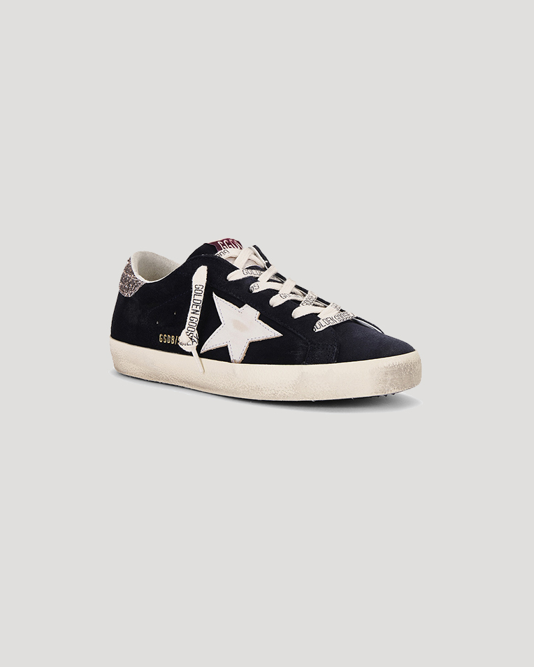 Жіночі кеди Golden Goose замша із гліттером сині SGWF00101.F006163. 50600