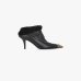 Жіночі ботильйони Pinko Lucy 25 шкіра з металевою вставкою утеплені чорний SD0421P093Z99