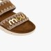 Женские босоножки Mou Bio Sandal suede met logo замша коричневый SW461001A