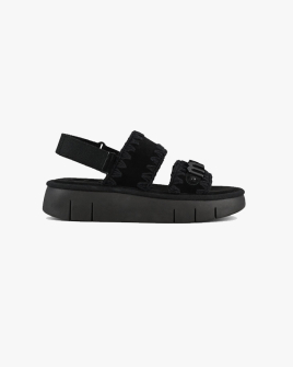 Босоніжки жіночі Mou Bounce sandal All monochrome замша чорний SW531001A Босоніжки жіночі Mou Bounce sandal All monochrome замша чорний SW531001A
