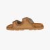 Женские шлепанцы Mou Low Bio Sandal 2buckles замша коричневый SW631000A