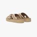 Женские шлепанцы Mou Jute Sandal замша бежевый SW641003A