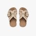 Женские шлепанцы Mou Jute Sandal замша бежевый SW641003A