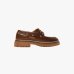 Жіночі туфлі броги Max Mara Weekend Pompei на шнурівці шкіра коричневий WE5526055506002