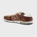 Мужские кроссовки Premiata Sneaker Eric 6605 Brown кожа коричневая с перфорацией