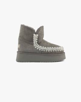 Женские ботинки снегоходы Mou Platform Boot Suede замша серый fw681010A