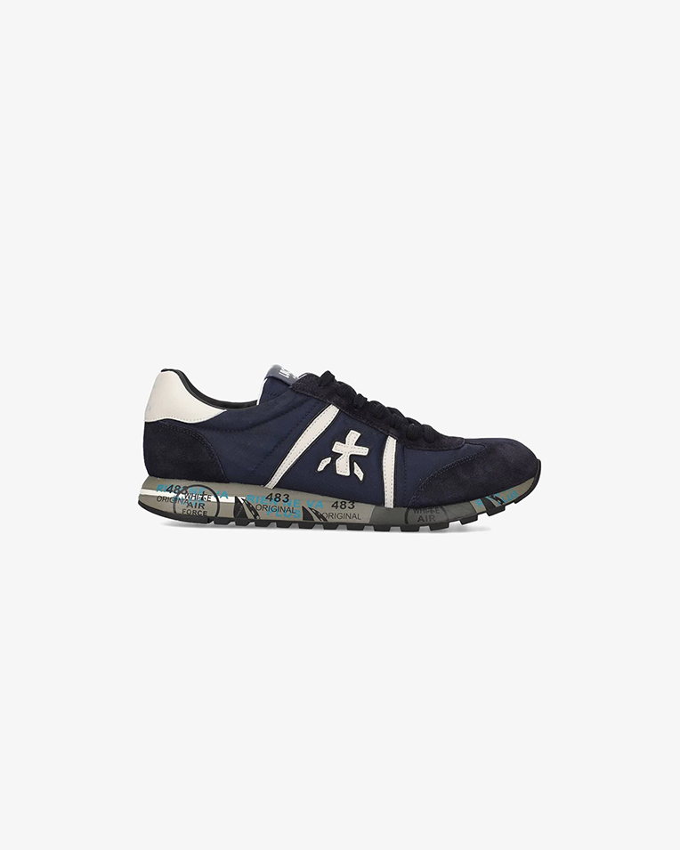 Мужские кроссовки Premiata Sneaker Lucy 6883 кожа синие