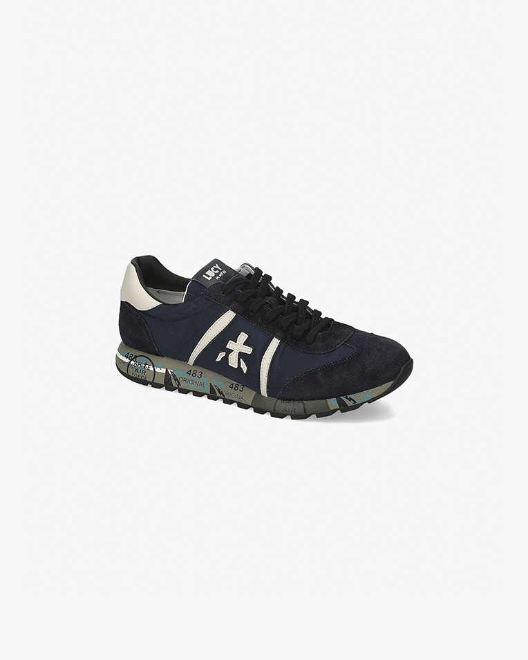 Мужские кроссовки Premiata Sneaker Lucy 6883 кожа синие