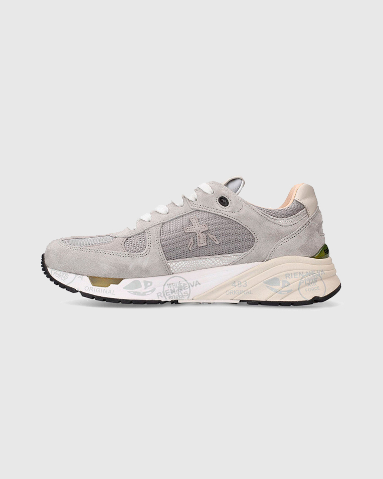 Женские кроссовки Premiata Sneakers Mased 6258 Grey кожа серый