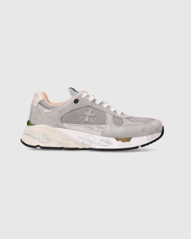 Женские кроссовки Premiata Sneakers Mased 6258 Grey кожа серый Женские кроссовки Premiata Sneakers Mased 6258 Grey кожа серый