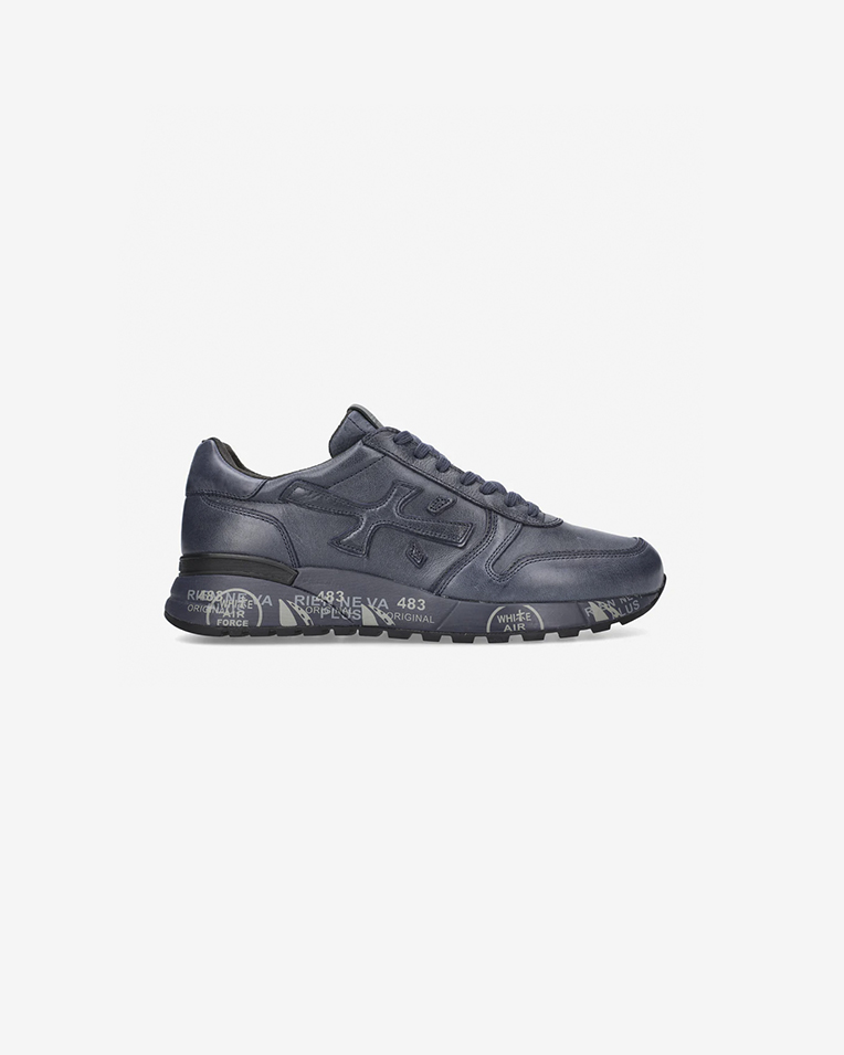 Мужские кроссовки Premiata Sneaker Mick 1807 Blue кожа синие