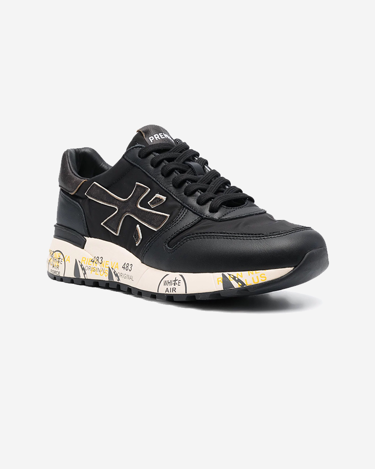 Мужские кроссовки Premiata Sneaker Mick 6418 кожа черный