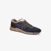 Мужские кроссовки зимние Premiata Sneaker Mick 7068 кожа с мехом синий 