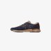 Мужские кроссовки зимние Premiata Sneaker Mick 7068 кожа с мехом синий 