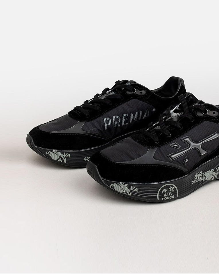 Чоловічі кросівки Premiata Sneaker Moerun 6445 чорний замша Чоловічі кросівки Premiata Sneaker Moerun 6445 чорний замша
