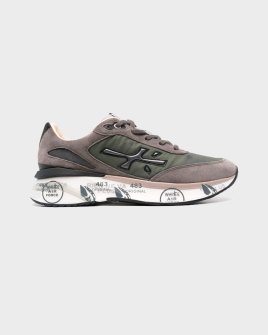 Мужские кроссовки Premiata Sneaker Moerun 7106 кожа серый